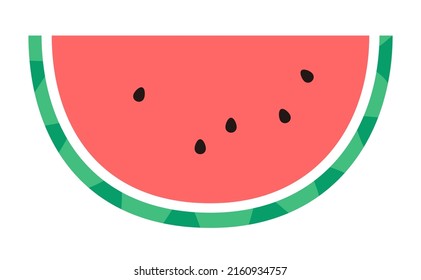 Illustration of a cut watermelon.