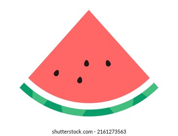 Illustration einer geschnittenen Wassermelone.