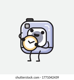 Ilustración del carácter de vector de cámara de acción de corte