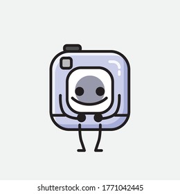 An illustration of Cute Action Camera Vector Character