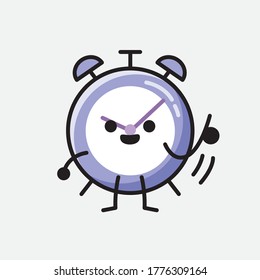 An illustration of Cute Alarm Clock Vector Character