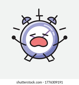 An illustration of Cute Alarm Clock Vector Character