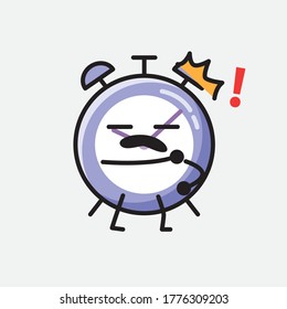 An illustration of Cute Alarm Clock Vector Character