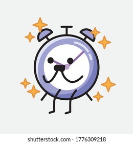 An illustration of Cute Alarm Clock Vector Character