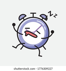 An illustration of Cute Alarm Clock Vector Character