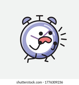 An illustration of Cute Alarm Clock Vector Character