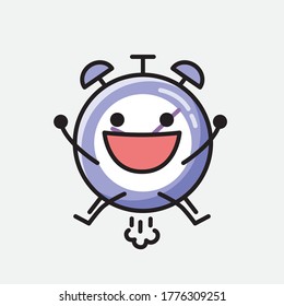 An illustration of Cute Alarm Clock Vector Character