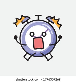 An illustration of Cute Alarm Clock Vector Character