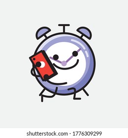 An illustration of Cute Alarm Clock Vector Character