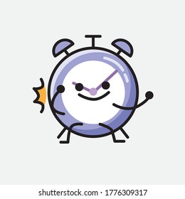 An illustration of Cute Alarm Clock Vector Character