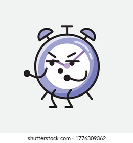An illustration of Cute Alarm Clock Vector Character