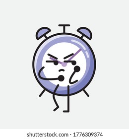 An illustration of Cute Alarm Clock Vector Character