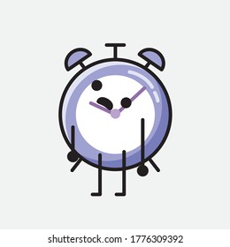 An illustration of Cute Alarm Clock Vector Character