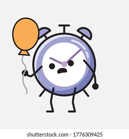 An illustration of Cute Alarm Clock Vector Character