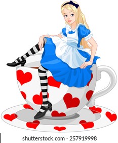 Card Alice Wonderland の画像 写真素材 ベクター画像 Shutterstock