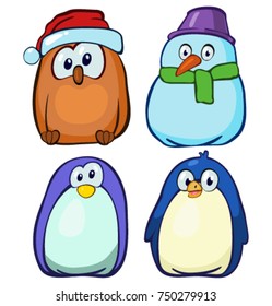 Illustration cute animal cartoon