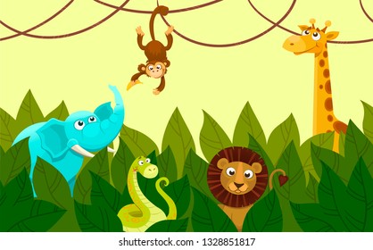 Illustration of cute animals