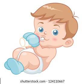 Illustration of Cute baby