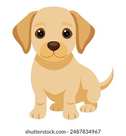 Illustration von niedlichen Baby Labrador Retriever Hund