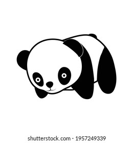 Illustration Cute Baby Panda Crawling Stock Vector (royalty Free 