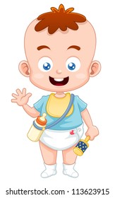 Illustration of Cute baby vector