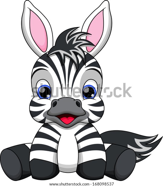 Download Illustration Cute Baby Zebra Stock Vector Royalty Free 168098537