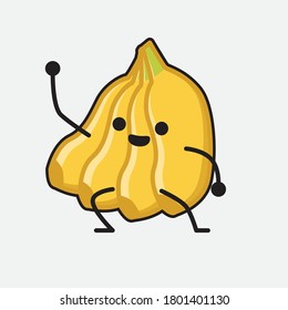 An illustration of Cute Banana Mascot Vector Character