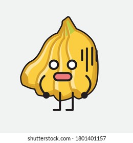 An illustration of Cute Banana Mascot Vector Character