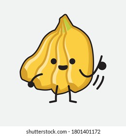 An illustration of Cute Banana Mascot Vector Character
