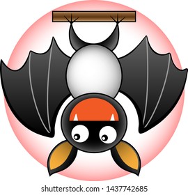 Illustration of a cute bat