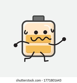Eine Illustration des Vektorzeichens der scharfen Batterie