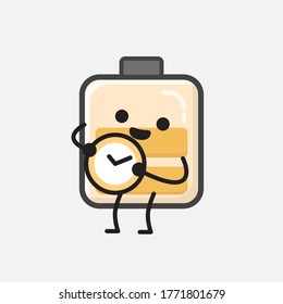 Eine Illustration des Vektorzeichens der scharfen Batterie