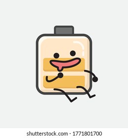 Eine Illustration des Vektorzeichens der scharfen Batterie