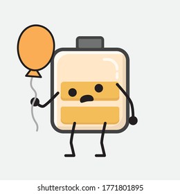 An illustration of Cute Battery Vector Character