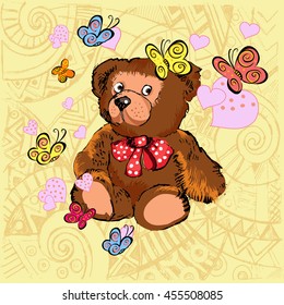Illustration of cute Bear.