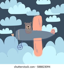 Illustration of cute bear