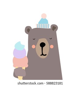 Illustration of cute bear