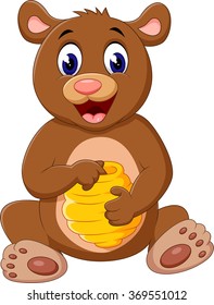 illustration of Cute bear cartoon