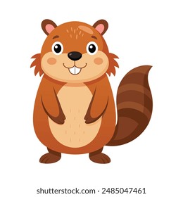 Illustration of Cute Beaver animal