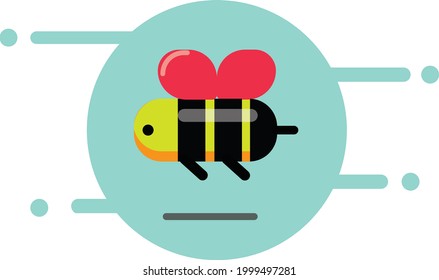 a illustration of cute bee
