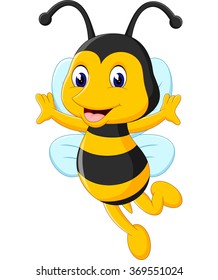 illustration of Cute bee cartoon