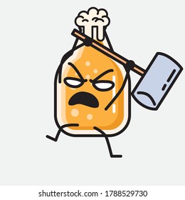 Eine Illustration von Cute Beer Mascot Vector Character 
