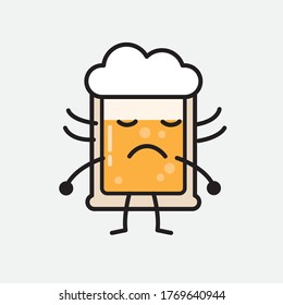 An illustration of Cute Beer Vector Character 