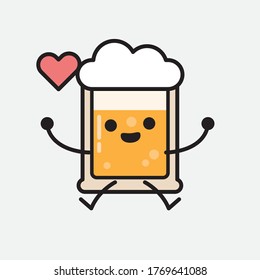Eine Illustration des scharfen Bier-Vektorzeichens 