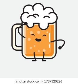 An illustration of Cute Beer Vector Character