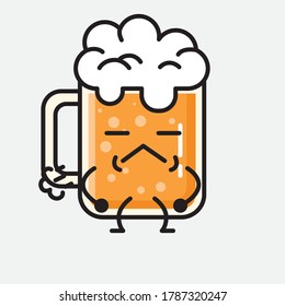 Eine Illustration des scharfen Bier-Vektorzeichens