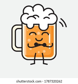 An illustration of Cute Beer Vector Character