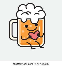 An illustration of Cute Beer Vector Character