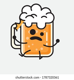 An illustration of Cute Beer Vector Character