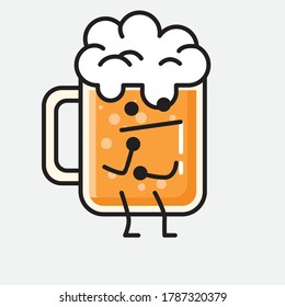 An illustration of Cute Beer Vector Character